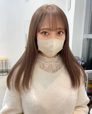 セミロング カラー mir MIYUのヘアスタイル