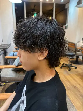 パーマ メンズ 堀越 智仁のヘアスタイル