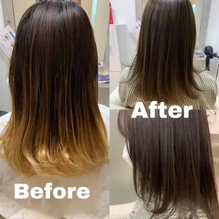 ミディアム カラー 柳川 玲也のヘアスタイル