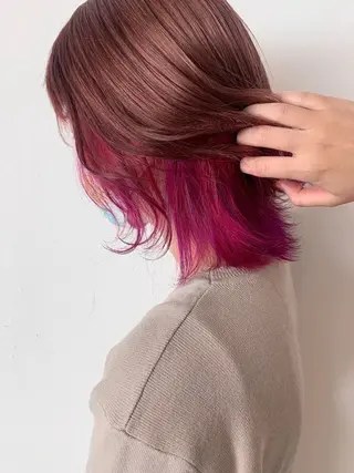 カラー おん眉美容師eMu✄ yuka‪🤍のヘアスタイル