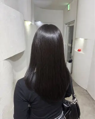 セミロング Hikari／暖色／ ブラウンカラー🤍のヘアスタイル