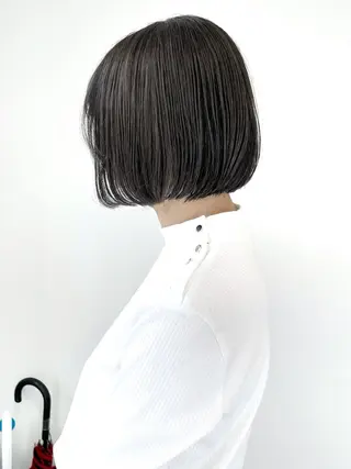 ショート パーマ ボブ/縮毛/レイヤー モトナリのヘアスタイル