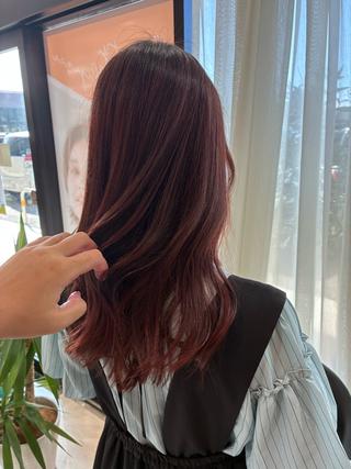 ロング カラー 池田 綾香のヘアスタイル