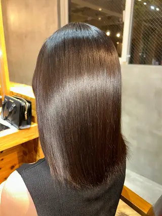 セミロング 高良 日奈子のヘアスタイル