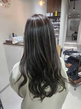 ロング カラー 金田 拓也のヘアスタイル