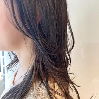 ミディアム カラー パーマ ヘアアレンジ ウルフカット モデル募集中!ミカのヘアスタイル