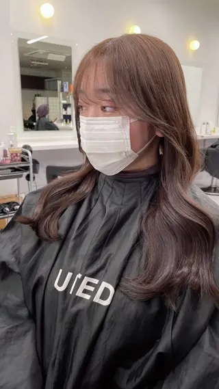 ロング 🤍透明感カラー/ 韓国レイヤー🤍のヘアスタイル