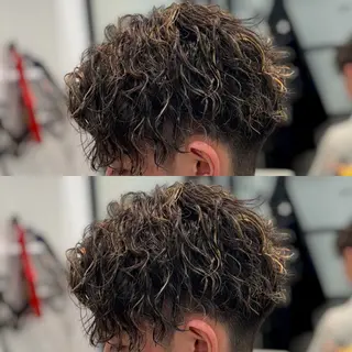 ショート パーマ メンズ 優真/難波で 1番パーマが上手いのヘアスタイル