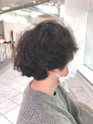 パーマ メンズ 保住 亮太のヘアスタイル