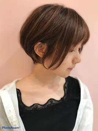 ショート 縮毛矯正/ 髪質改善 /ショート 圍 崇行のヘアスタイル