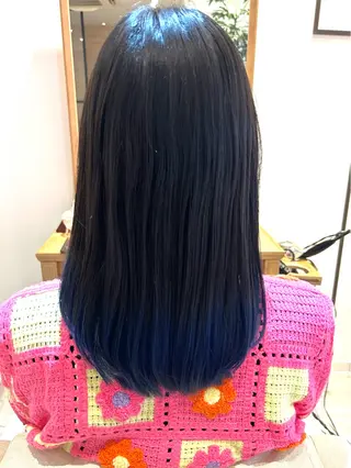セミロング カラー 大人の似合わせカット 髪質改善 ASUKAのヘアスタイル