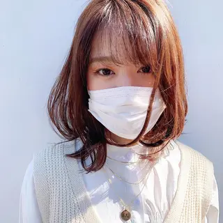 ミディアム カラー 中川 竜誠のヘアスタイル