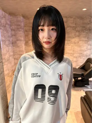 ミディアム カラー mai / linoah˚✧のヘアスタイル