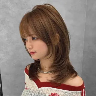 ミディアム 🥇KEN /レイヤー/カラーのヘアスタイル