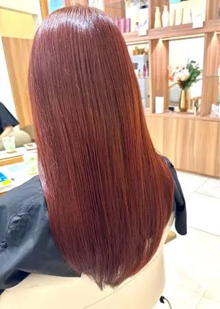 ロング カラー 暖色カラー/ブリーチ 櫻井　華のヘアスタイル