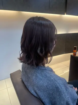 セミロング カラー 🤎韓国ヘア ベージュ まゆか🤎のヘアスタイル