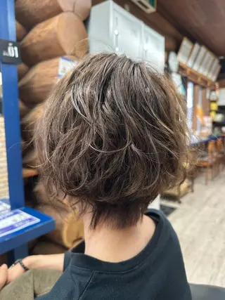 ミディアム カラー パーマ 🌻リンクスハート 島岡 茉生🌻🌼のヘアスタイル