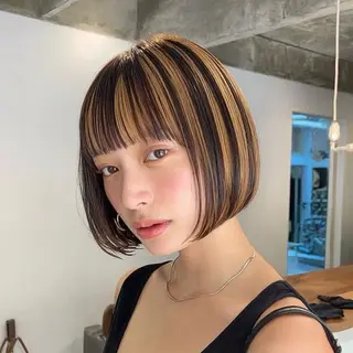 ショート カラー 新越谷HATTORI 似合わせカットカラーのヘアスタイル