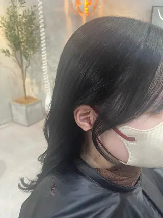 カラー lena🎀 透明感カラー/韓国風のヘアスタイル