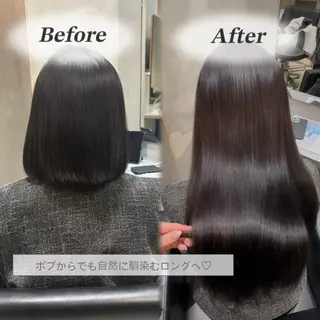 セミロング 艶髪カラー× エクステ/スズ🎼ᩚのヘアスタイル