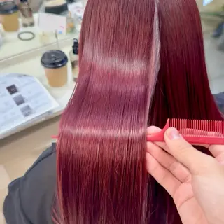 ロング パーマ アニメデザイン美容師 ブリーチカラー/僚汰のヘアスタイル