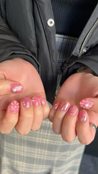ネイル なぽ ❤︎長さだし / 韓国nailのネイルデザイン