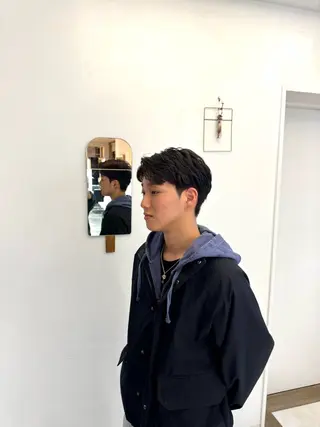 パーマ メンズ カナモリ ハヤトのヘアスタイル