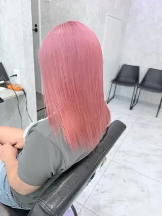 ミディアム カラー 🌺ハイトーン🌺 矢葺 なぎさ🌺🌺のヘアスタイル