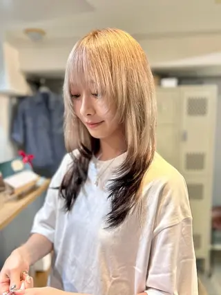 ロング 🤎指名No.1原宿 表参道coii日向花のヘアスタイル