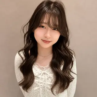 ロング 韓国レイヤー 田中 励也のヘアスタイル