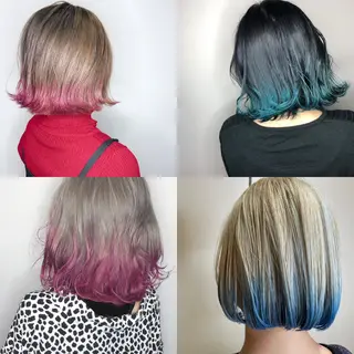 ショート カラー NINE+/代表 ブリーチ特化型サロンのヘアスタイル