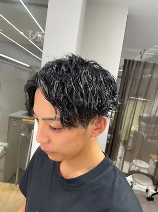 パーマ メンズ 京都河原町 メンズパーマ助川龍哉のヘアスタイル