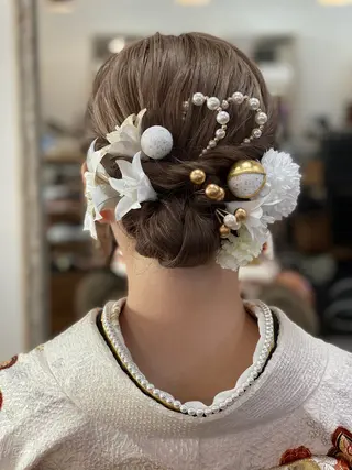 ヘアアレンジ 岡田 里奈のヘアスタイル