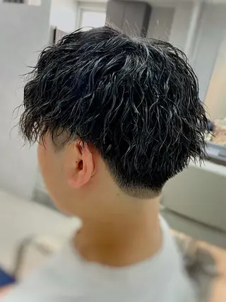 ショート パーマ メンズ TOON 川崎店 👫🏼橋本貴志のヘアスタイル