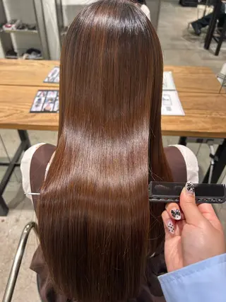 ロング パーマ 渋谷カラー/縮毛矯正 モデル募集🎀ふうかのヘアスタイル