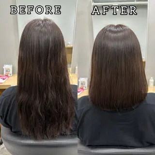 セミロング 巻ける髪質改善🫧ハ イライト/永田汰伊智のヘアスタイル