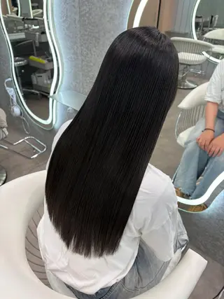 ロング ヘアアレンジ 大宮縮毛矯正🩵 レイヤー 佐藤和のヘアスタイル