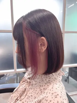 ミディアム カラー パーマ ヘアアレンジ メンズ キッズ ネイル マツエク・マツパ アイブロウ newi ナカノのヘアスタイル