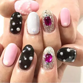 ネイル 渋谷／チップ長さ出し 👑アプレgel-xのネイルデザイン