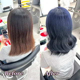 カラー ヘアメ🎀ハイトーン 🩵エクステ🪄しほのヘアスタイル