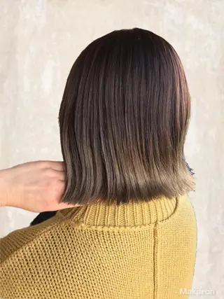 ミディアム カラー hair works raptureのヘアスタイル