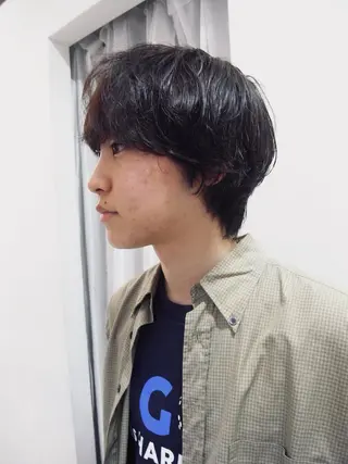 ショート パーマ ケアパーマ/ケアブリ ーチdaisukeのヘアスタイル