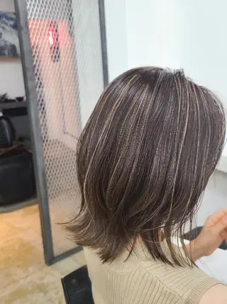 ミディアム カラー 多田 遼太のヘアスタイル