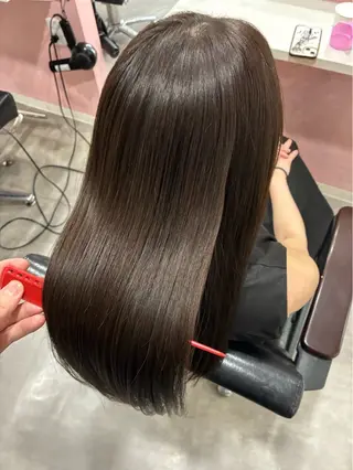 セミロング 【ブリーチ縮毛矯正】 TAKUMIのヘアスタイル