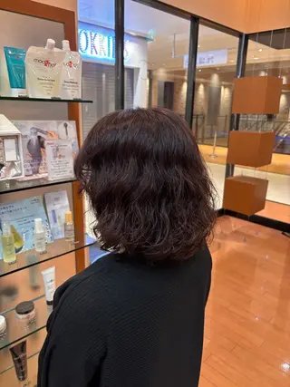 ミディアム カラー パーマ 伊藤 あいのヘアスタイル