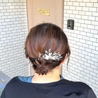 ミディアム ヘアアレンジ 褒められヘアメイク /‎ボブ女子🐶みおのヘアスタイル
