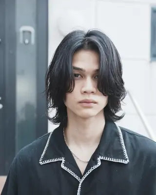 ミディアム メンズ 人見知りさんでも安心 奥田 里佳子のヘアスタイル