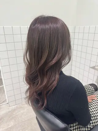 ロング カラー 梅田茶屋町ヘッドスパ &艶カラー りほのヘアスタイル