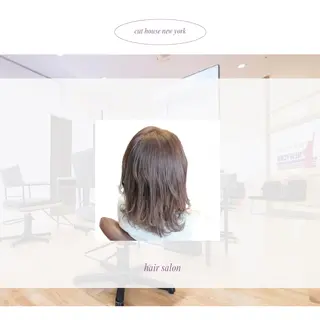 ミディアム カラー 平井 麗奈のヘアスタイル