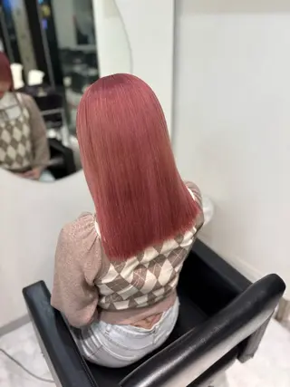 ロング カラー 色落ち綺麗🩰ハイ トーン🎀RINKAのヘアスタイル